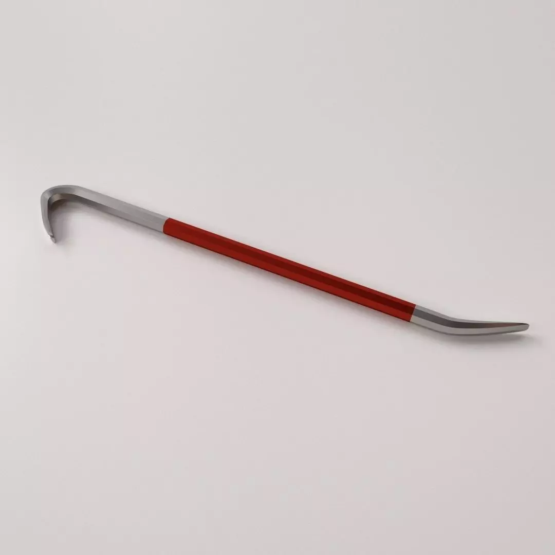 Crowbar cane with handle 3D model_0