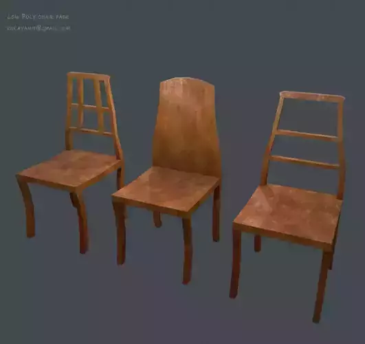 Chair Pack low poly game ready
