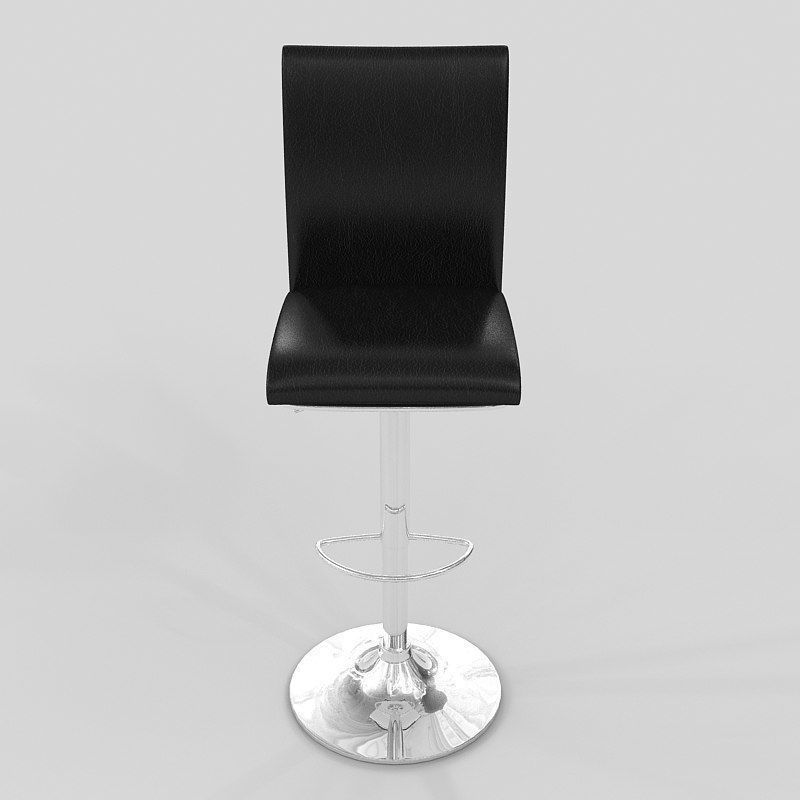 Chair Bar Stool Colin 3D model_3