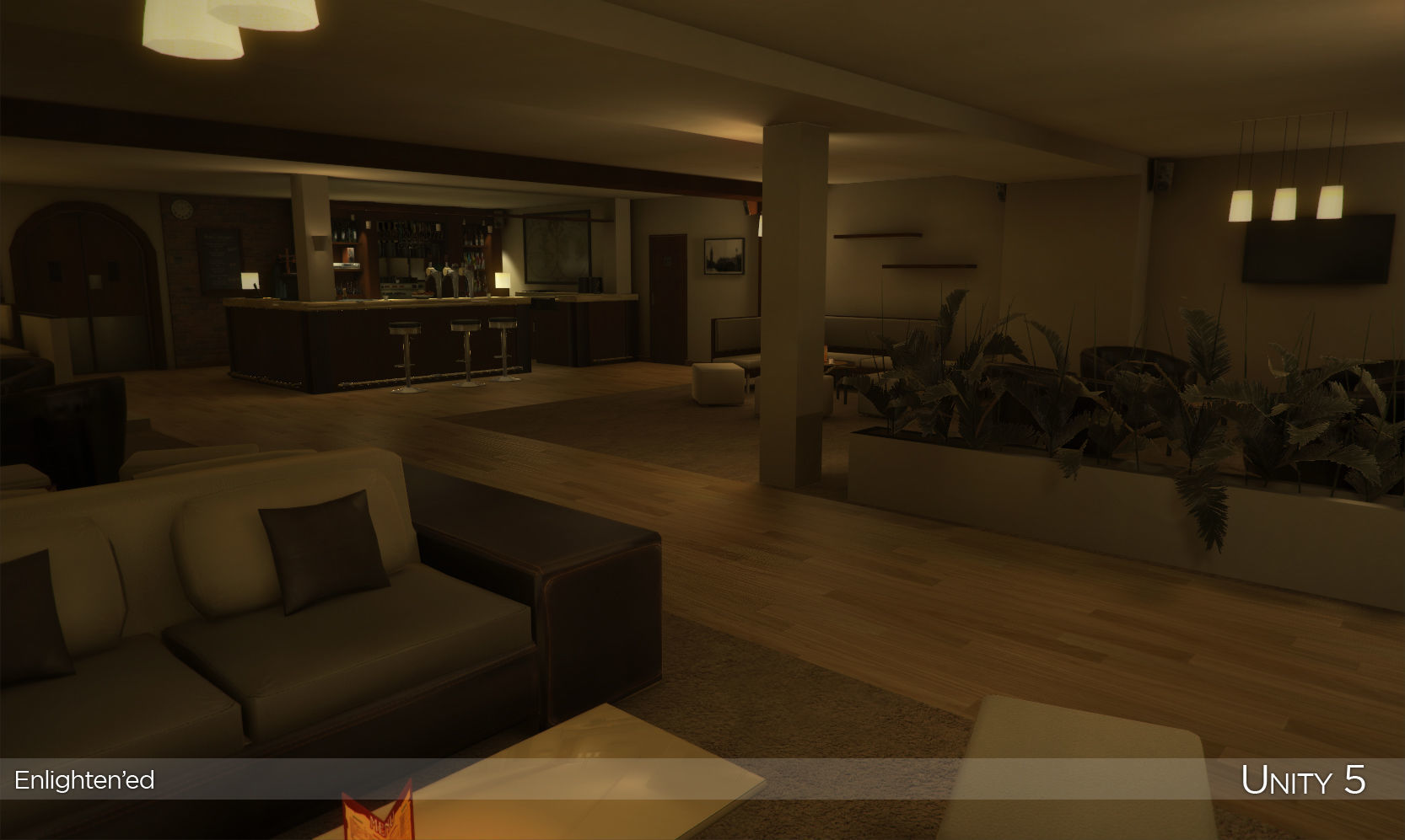 French Pub Low-poly 3D model_15