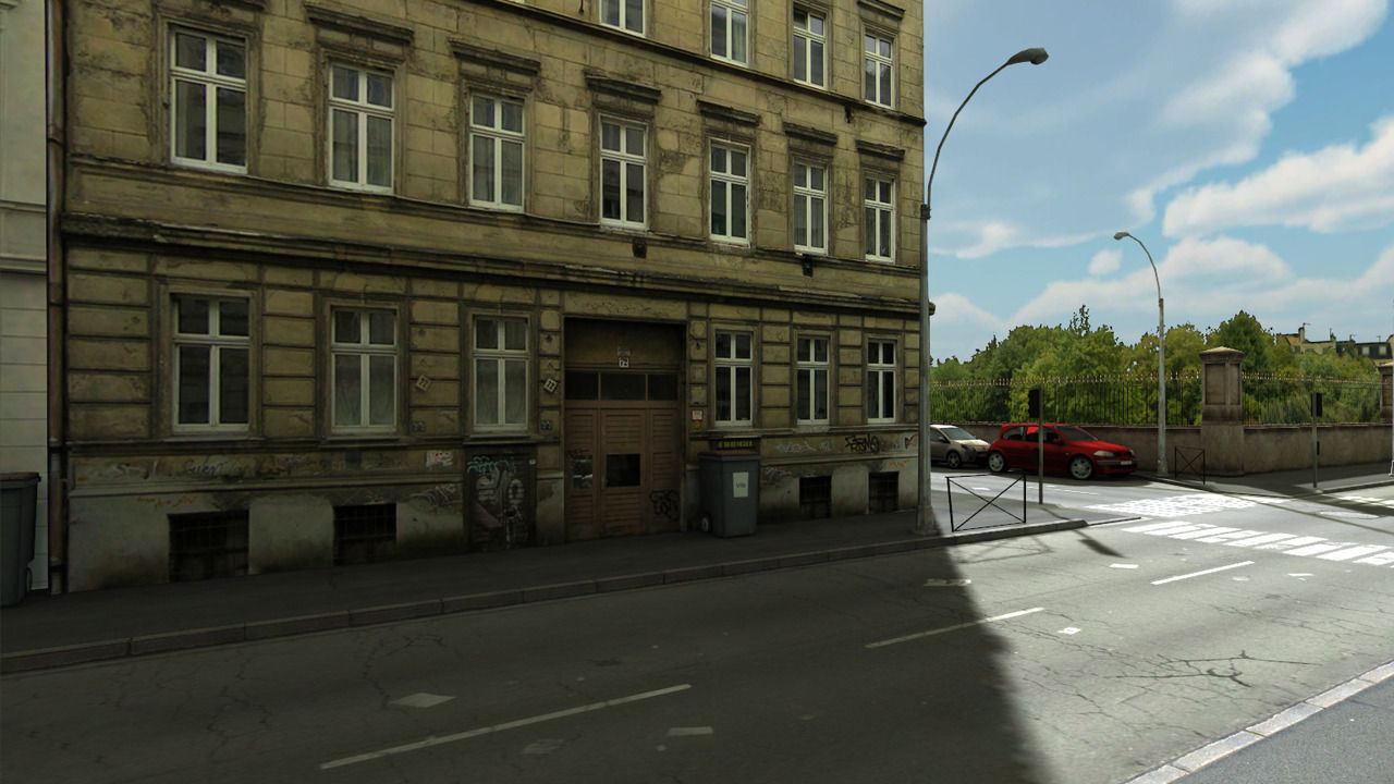 French Pub Low-poly 3D model_8