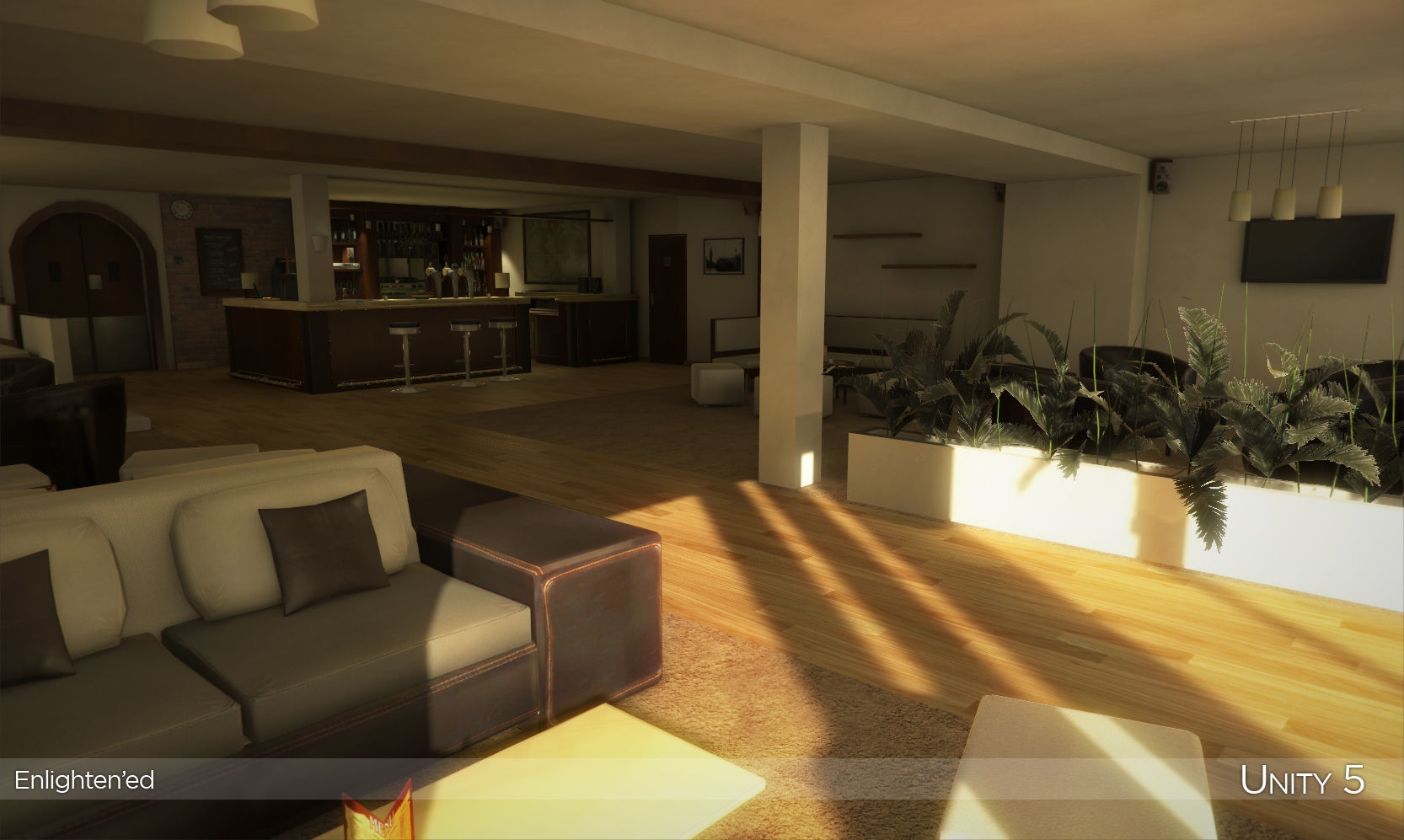 French Pub Low-poly 3D model_14