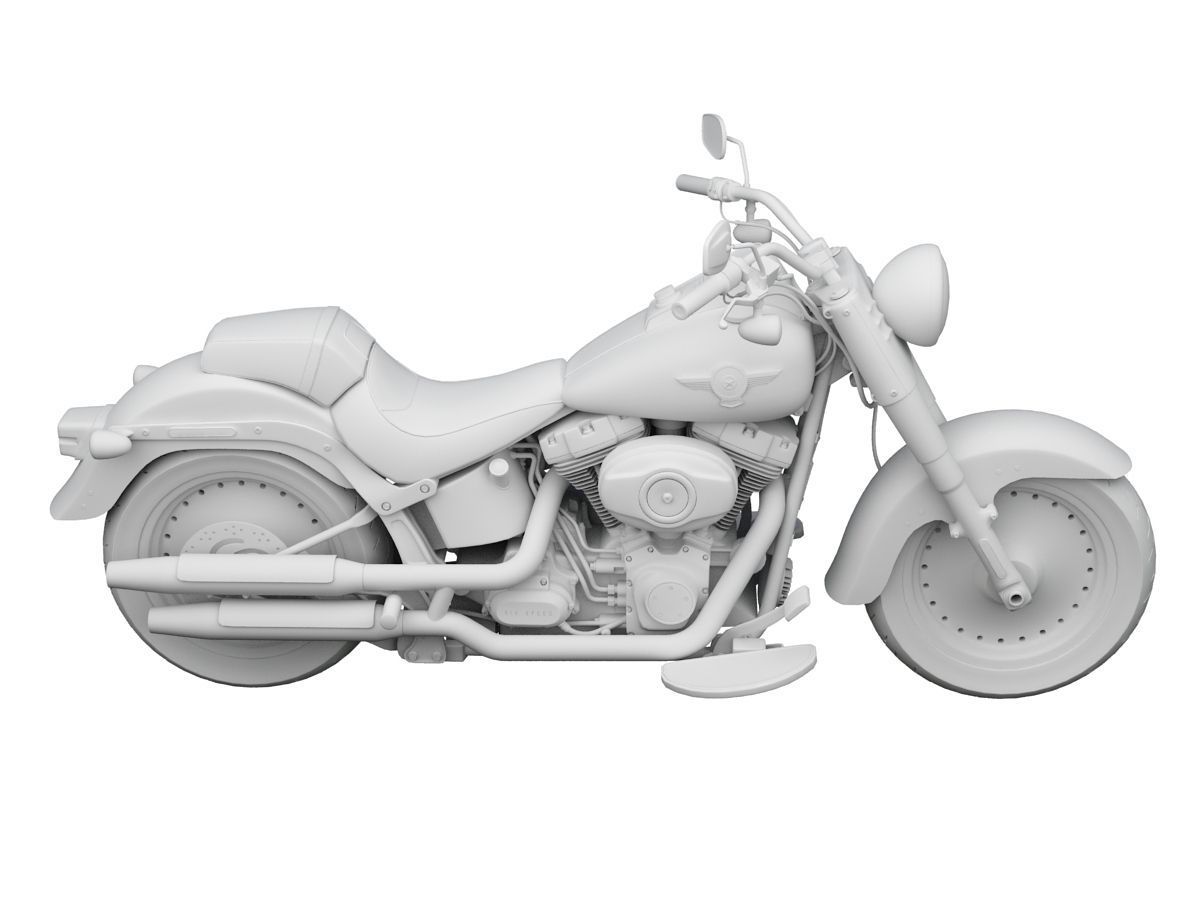Harley-Davidson FLSTFB Softail Fat Boy Lo 2015 3D model_13