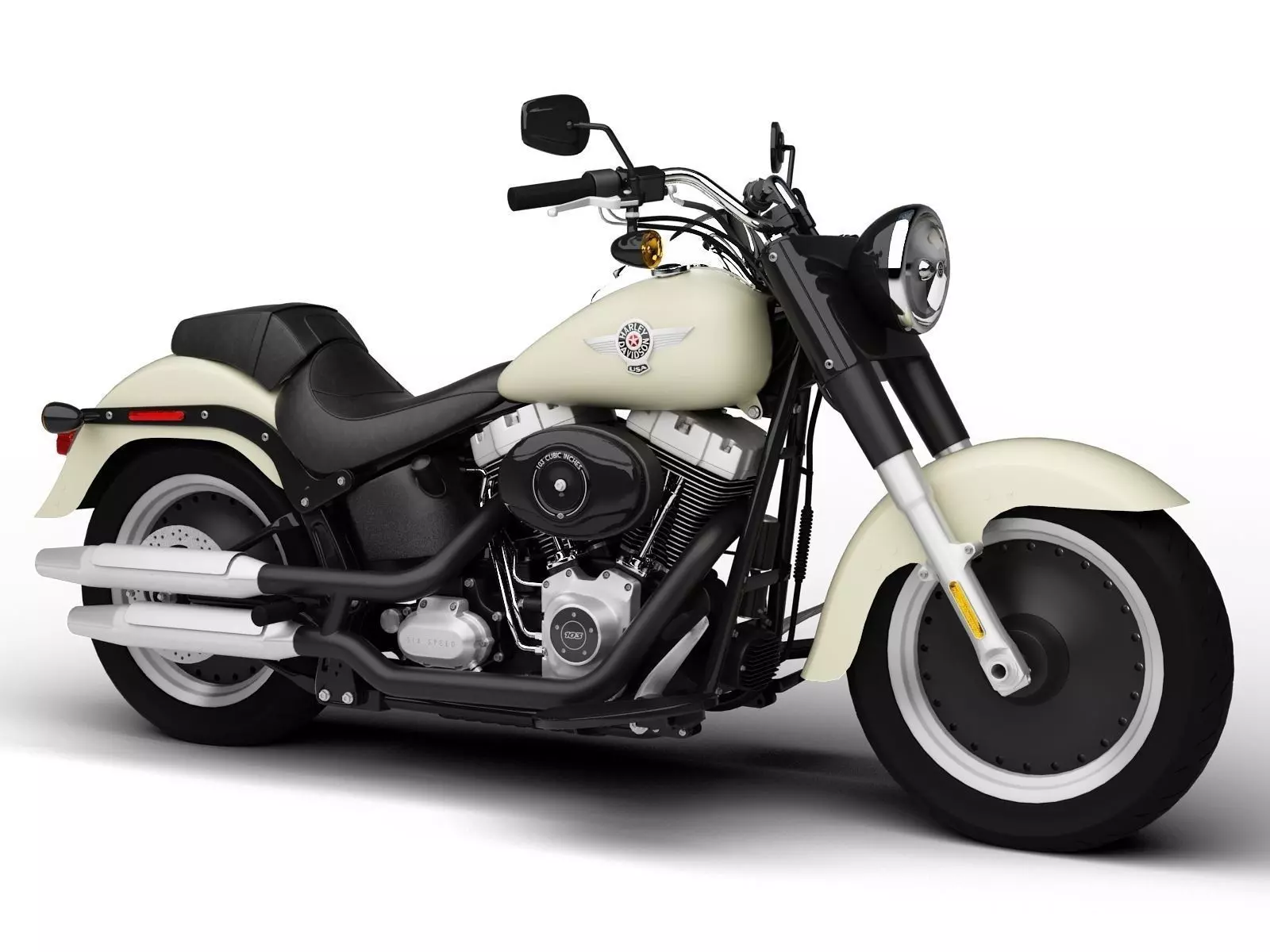 Harley-Davidson FLSTFB Softail Fat Boy Lo 2015 3D model_0