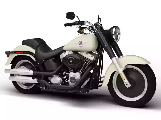 Harley-Davidson FLSTFB Softail Fat Boy Lo 2015 3D model