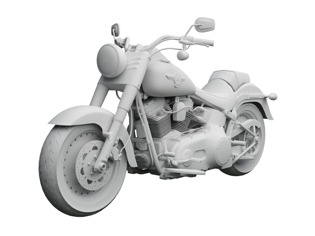 Harley-Davidson FLSTFB Softail Fat Boy Lo 2015 3D model_14