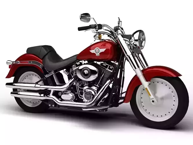 Harley-Davidson FLSTF Softail Fat Boy 2015 3D model