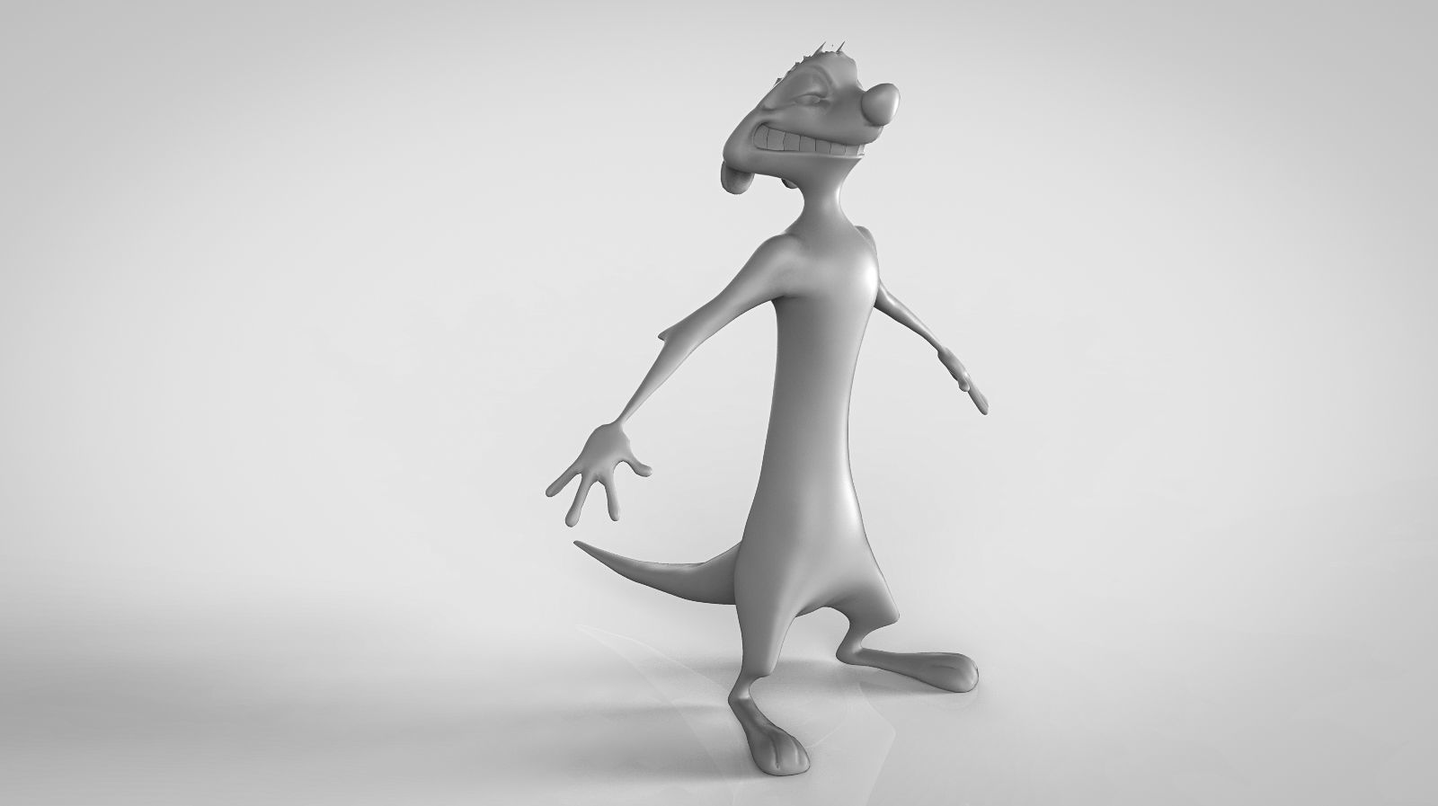 timon cartoon character Free 3D model_2