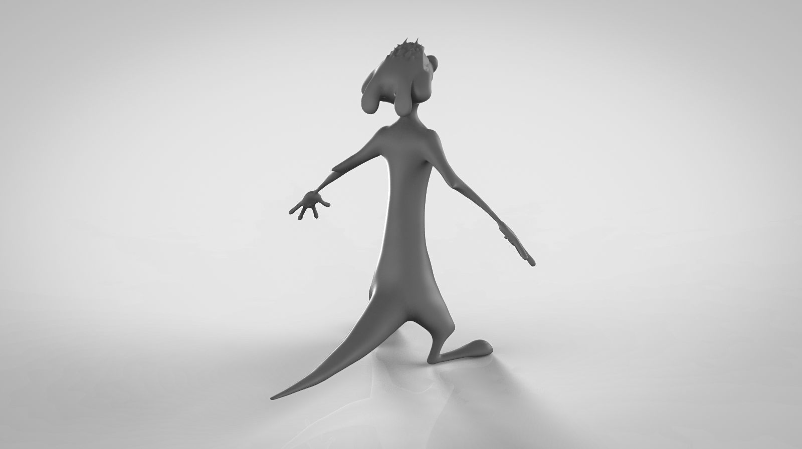 timon cartoon character Free 3D model_4