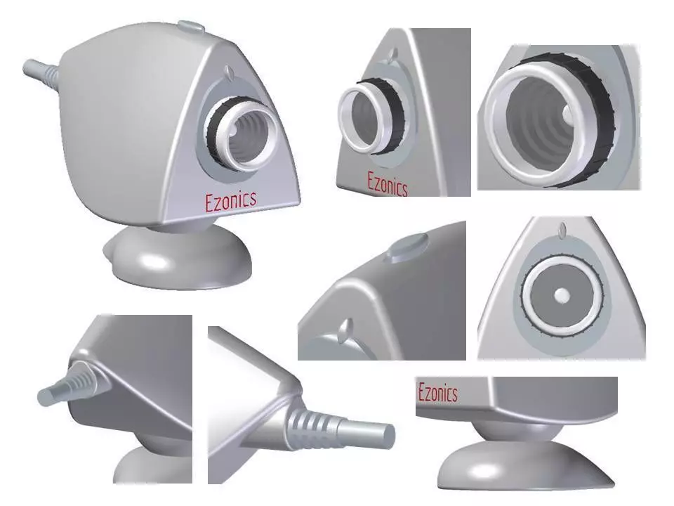 WebCam camera with different angles Free 3D model_0