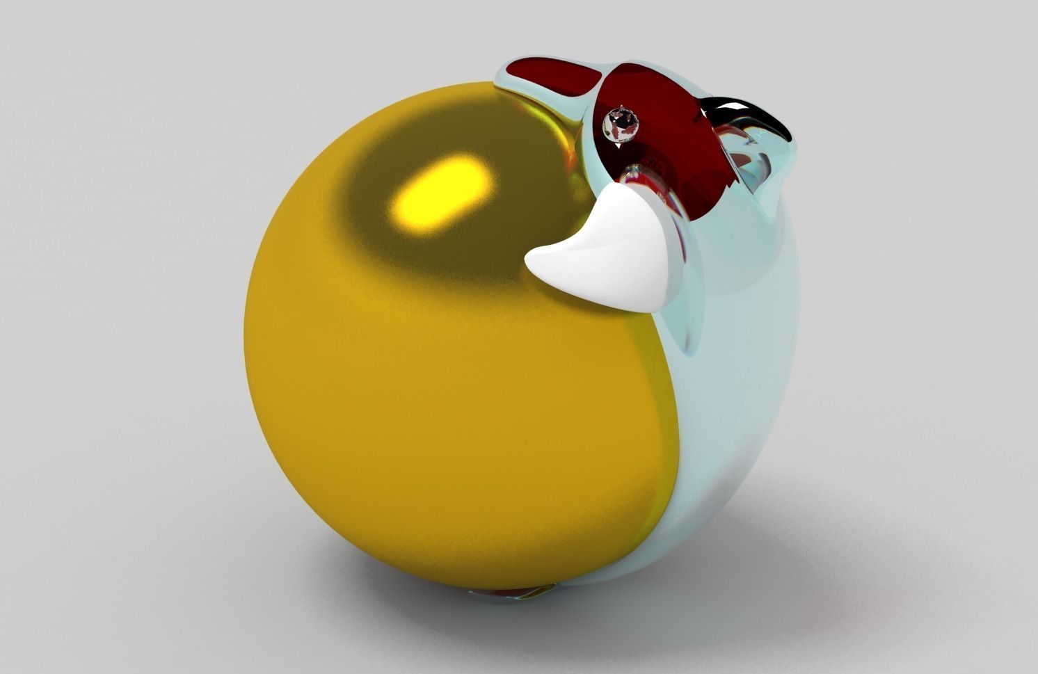 dolphin golden egg Free 3D model