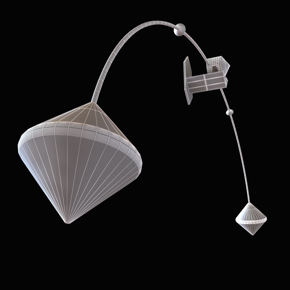 Bec Britat wall lamp and Pointe de Diamant tumb 3D model_7