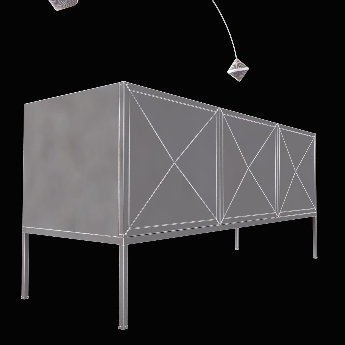 Bec Britat wall lamp and Pointe de Diamant tumb 3D model_6