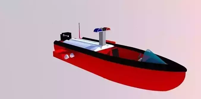 patrol boat 3D model