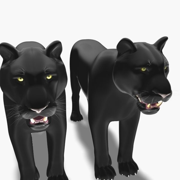 Feline Panther - 3d model 3D model_3