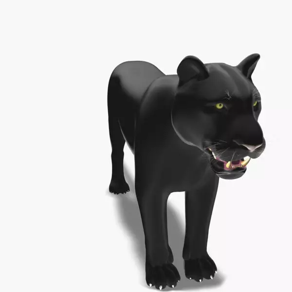 Feline Panther - 3d model 3D model_0
