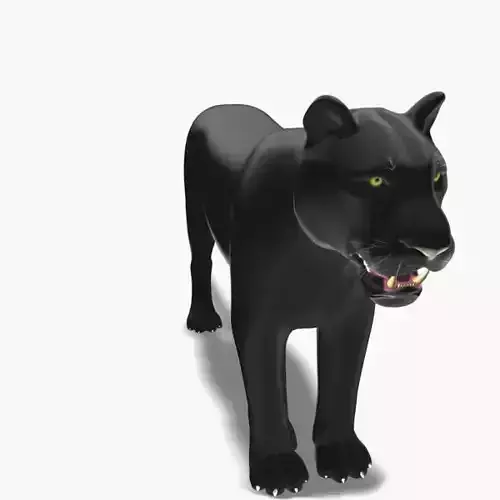 Feline Panther - 3d model 3D model