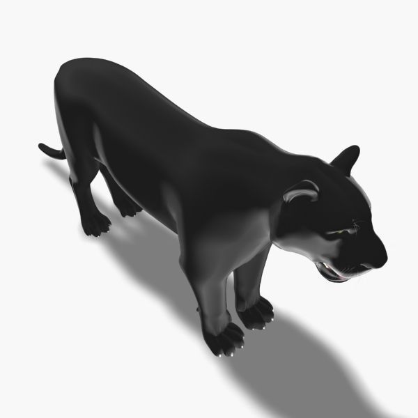 Feline Panther - 3d model 3D model_8
