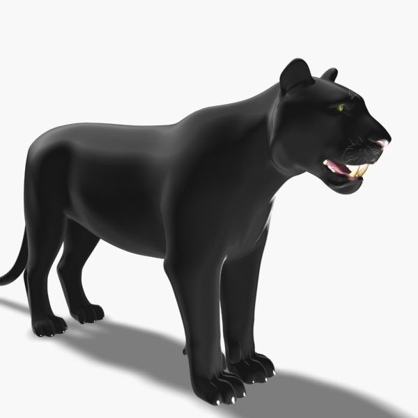 Feline Panther - 3d model 3D model_7
