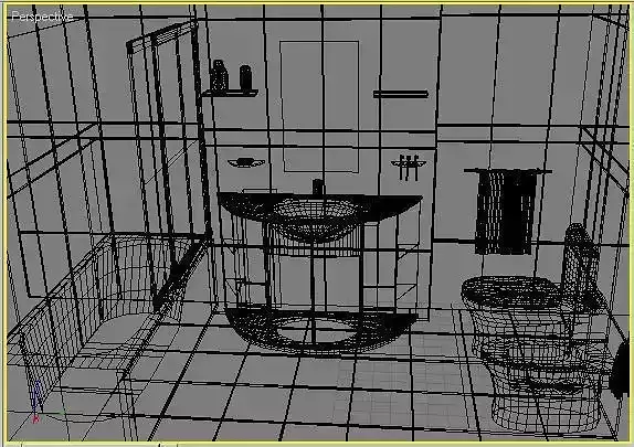 Useful bathroom - 3d model 3D model