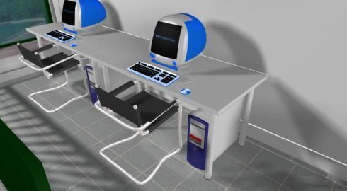 web design office - 3d model a 3D model_3