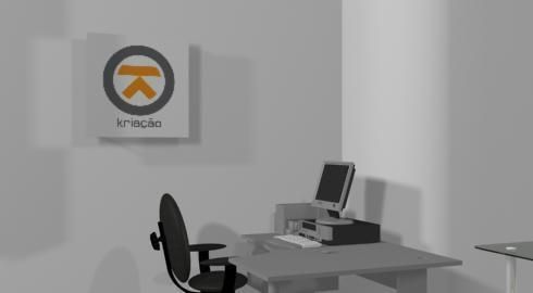 web design office - 3d model a 3D model_4
