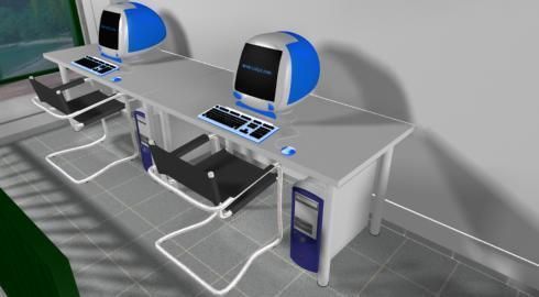 web design office - 3d model a 3D model_6