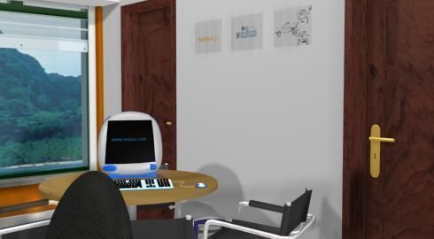 web design office - 3d model a 3D model_15