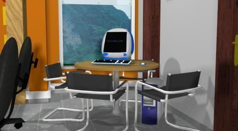 web design office - 3d model a 3D model_11