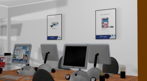 web design office - 3d model a 3D model_5