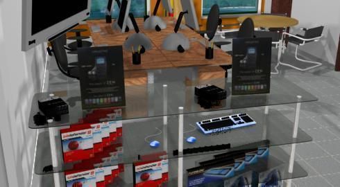 web design office - 3d model a 3D model_23