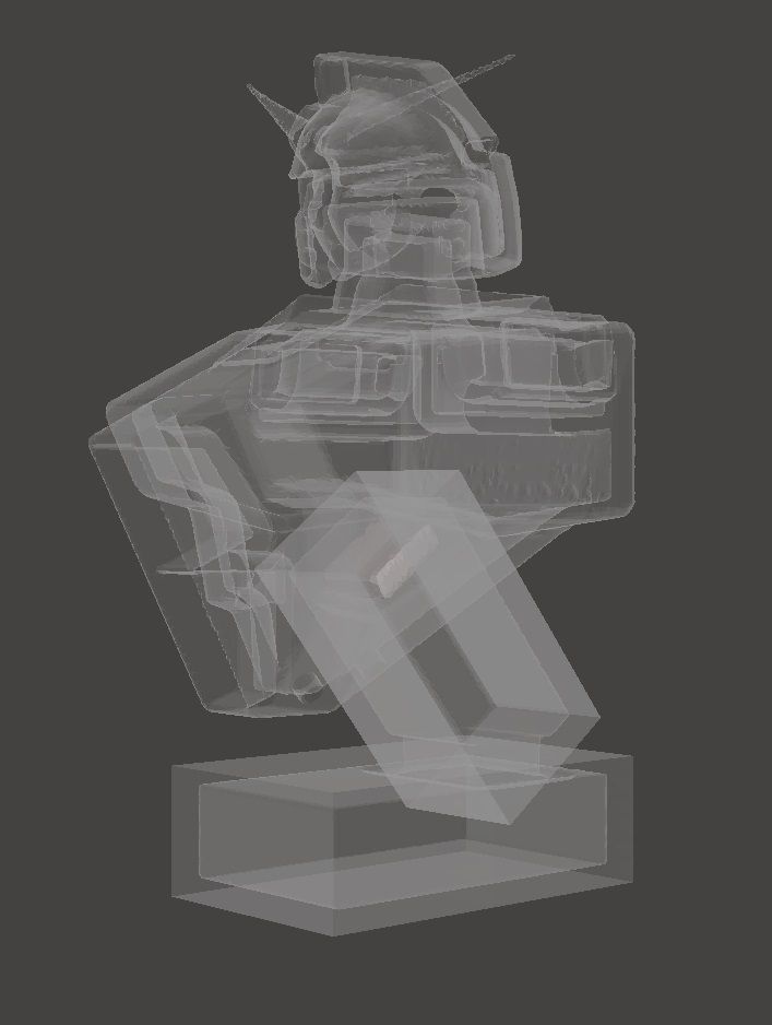 GUNDAM RX78 BUST HEAD  3D print model_1