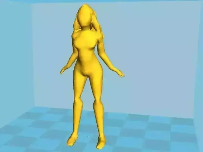 female standing in pose 