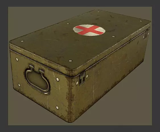 military box - Life Free low-poly 3D model