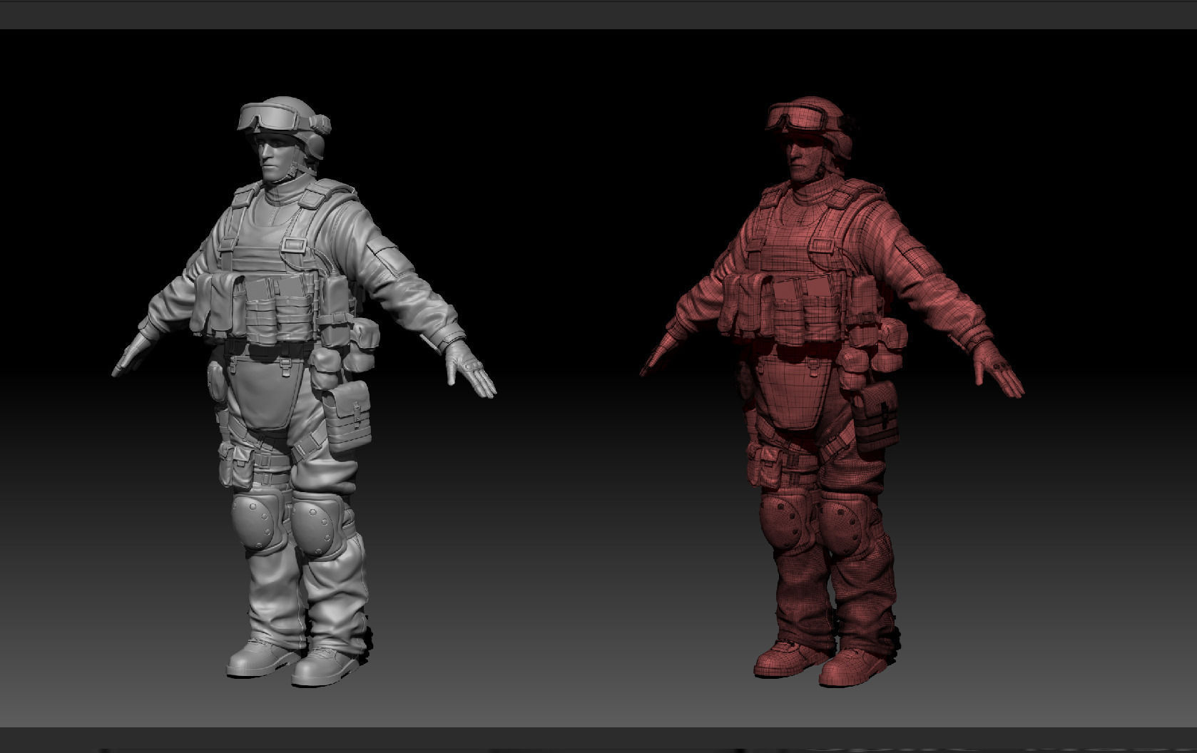  High res Soldier Model 1 3D model_2