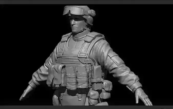  High res Soldier Model 1 3D model