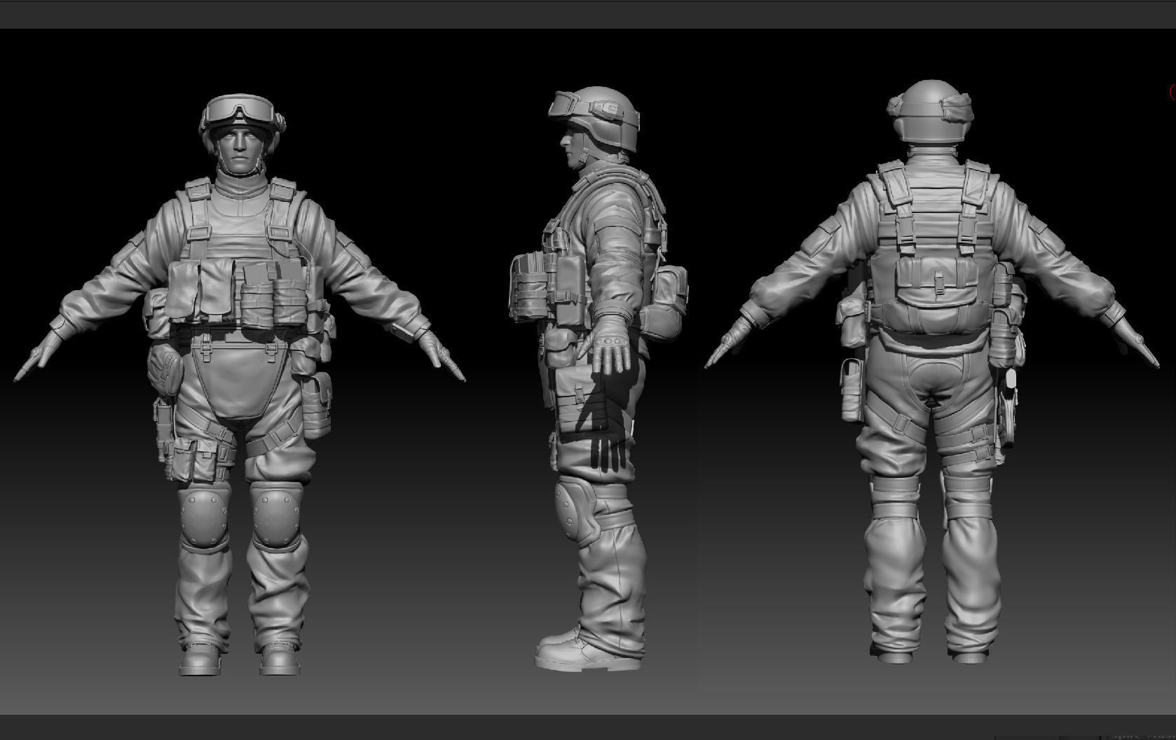  High res Soldier Model 1 3D model_3