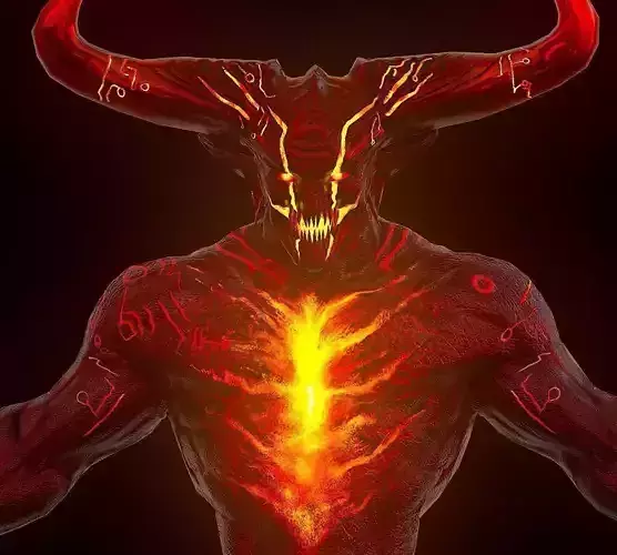 Surtur Model and Rig Low-poly 3D model