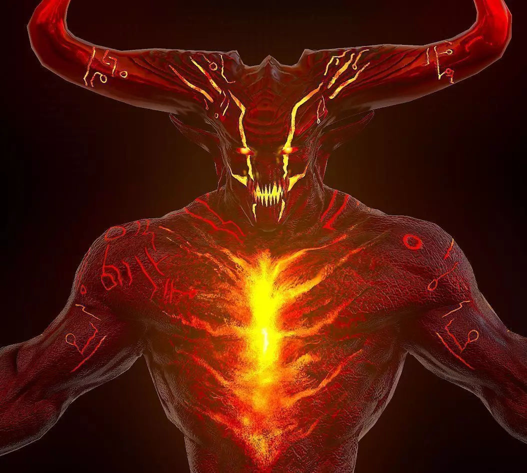 Surtur Model and Rig Low-poly 3D model_0