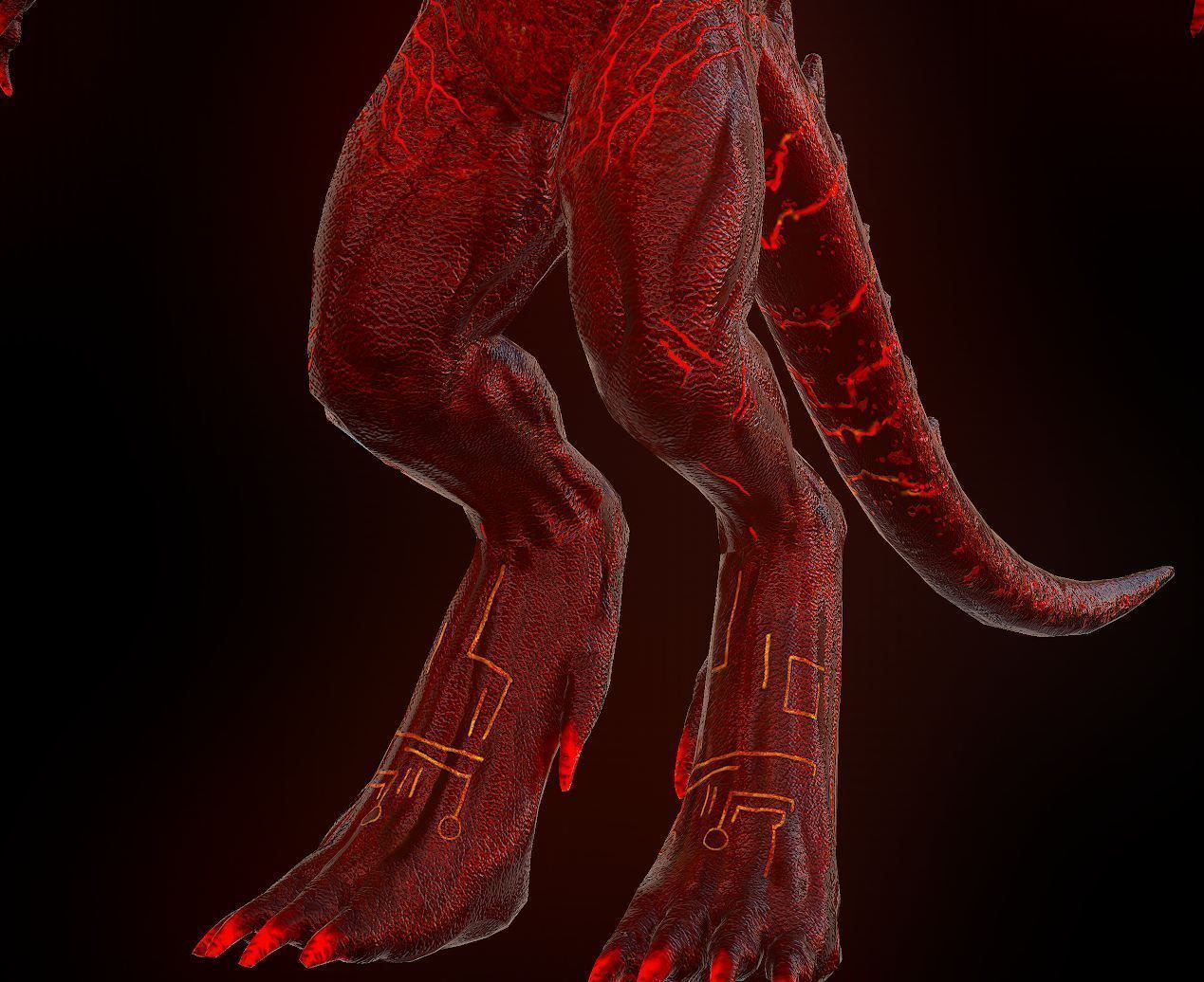 Surtur Model and Rig Low-poly 3D model_2