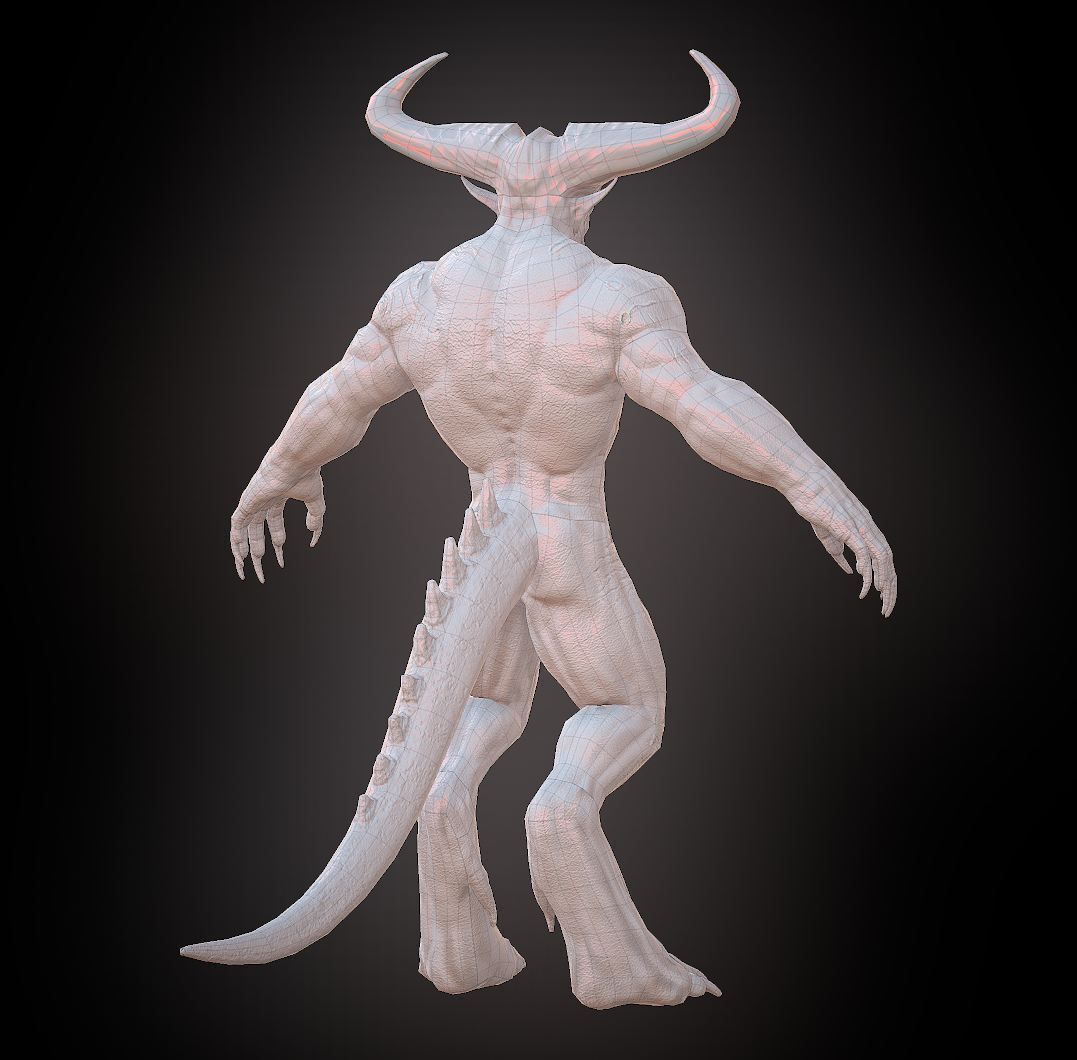 Surtur Model and Rig Low-poly 3D model_11