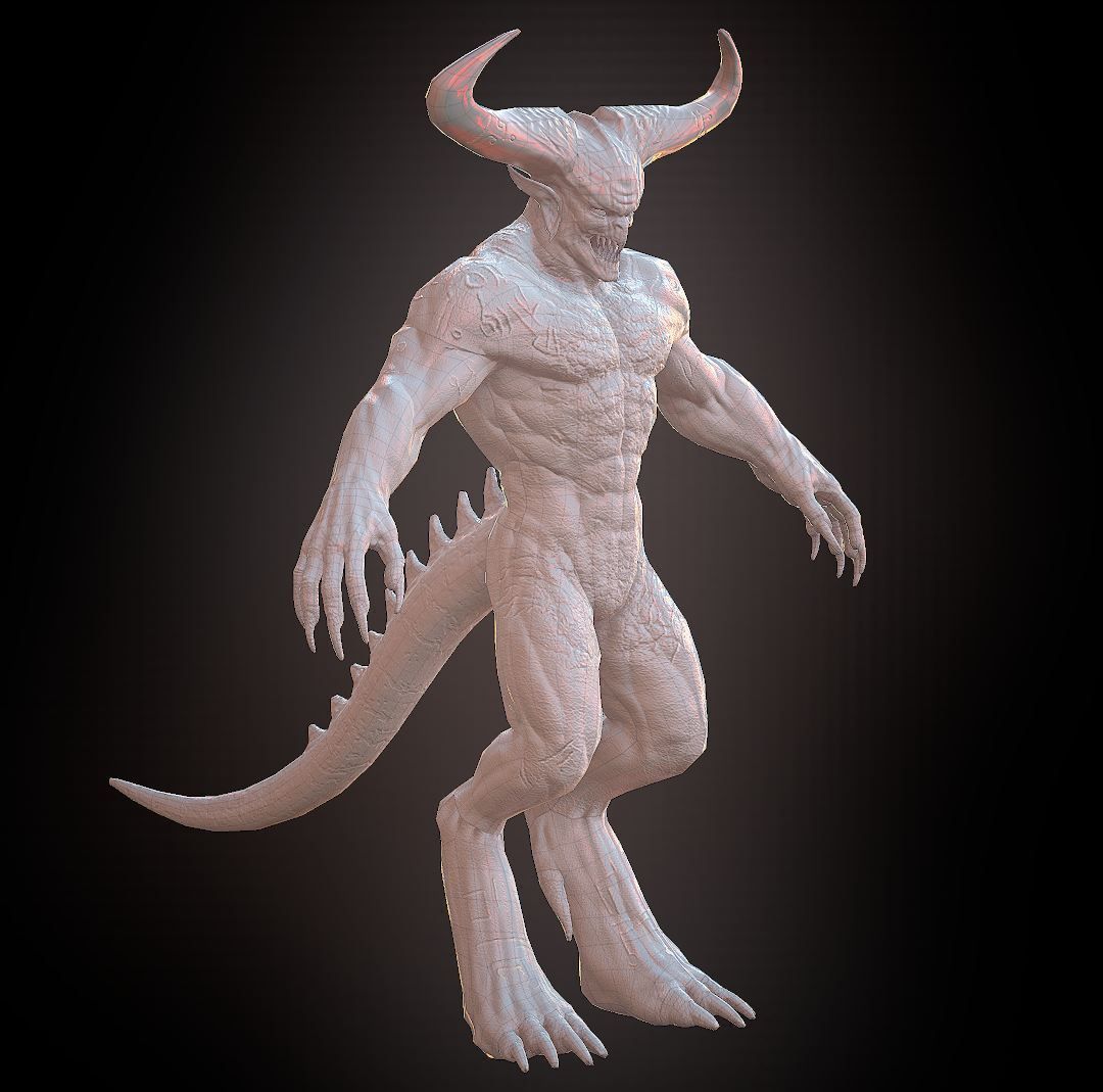 Surtur Model and Rig Low-poly 3D model_12