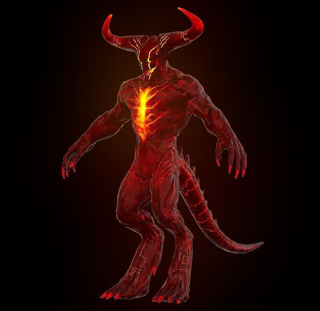 Surtur Model and Rig Low-poly 3D model_6