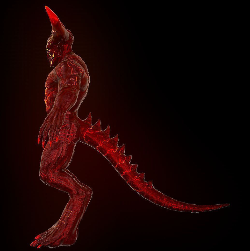 Surtur Model and Rig Low-poly 3D model_3