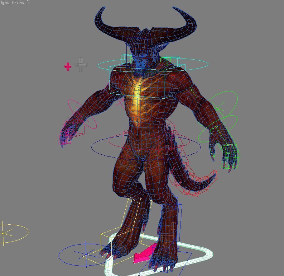 Surtur Model and Rig Low-poly 3D model_10