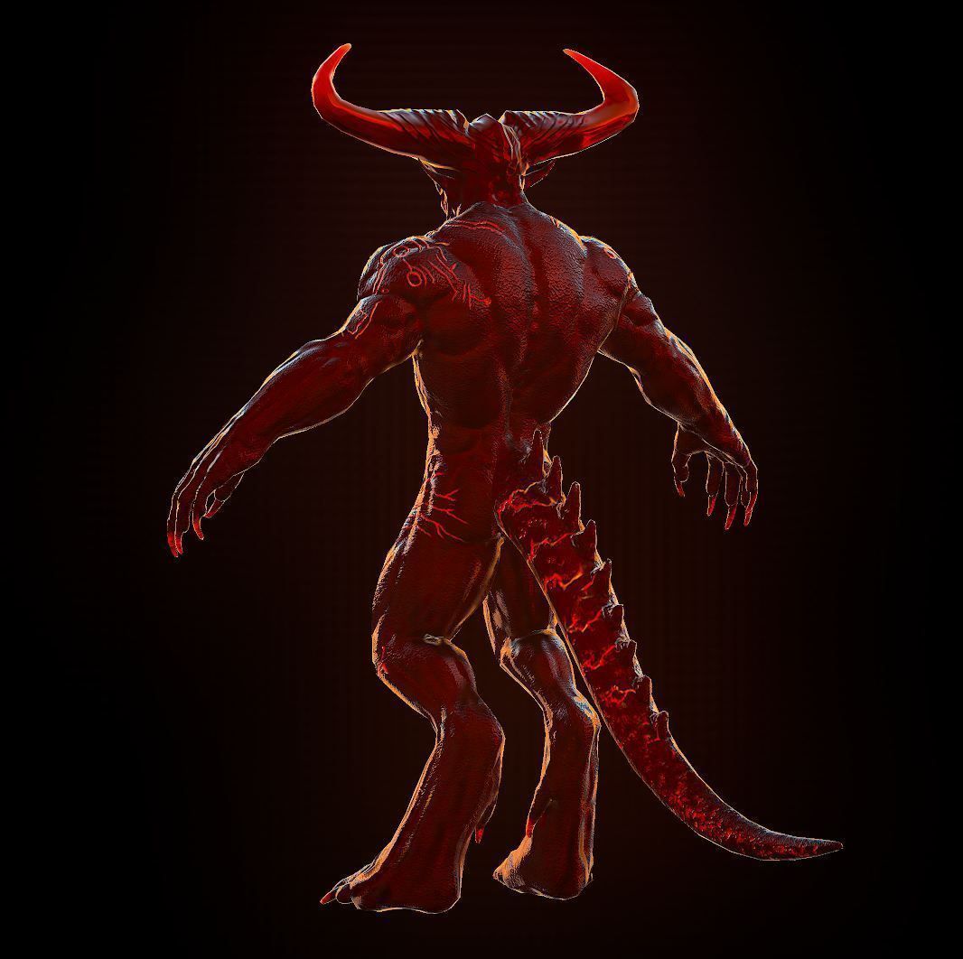 Surtur Model and Rig Low-poly 3D model_5