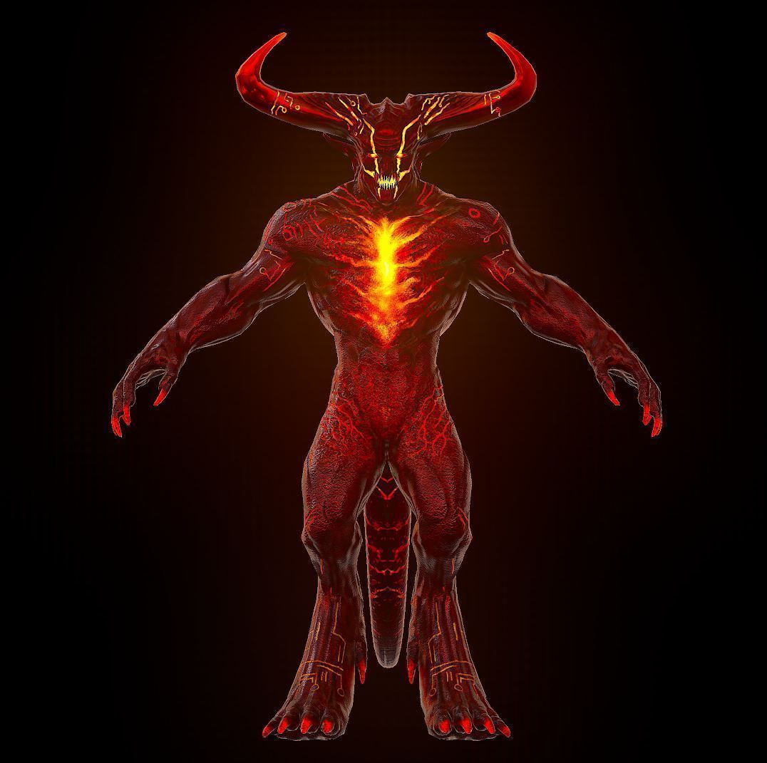 Surtur Model and Rig Low-poly 3D model_8