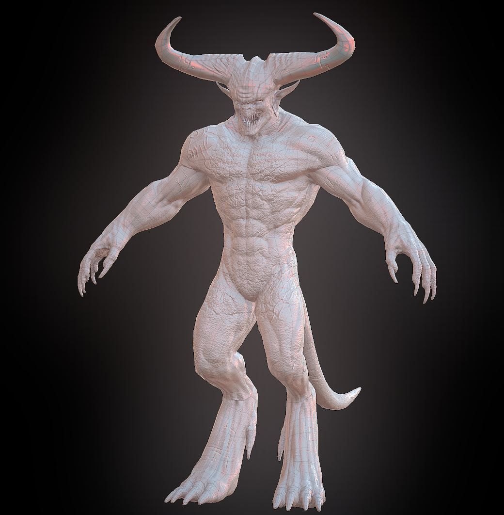 Surtur Model and Rig Low-poly 3D model_9
