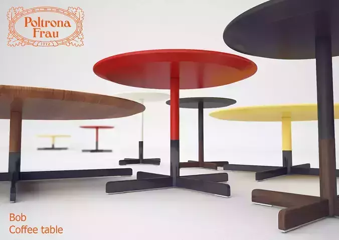 Coffee table Poltrona Frau BOB Free 3D model