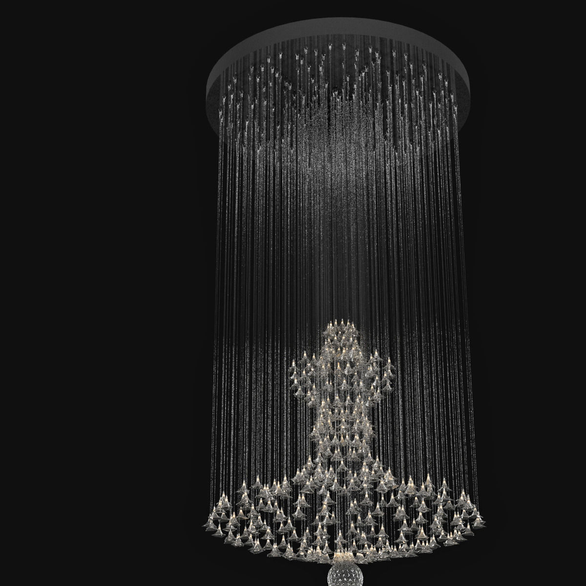 Custom Made Chandelier 3D model_1